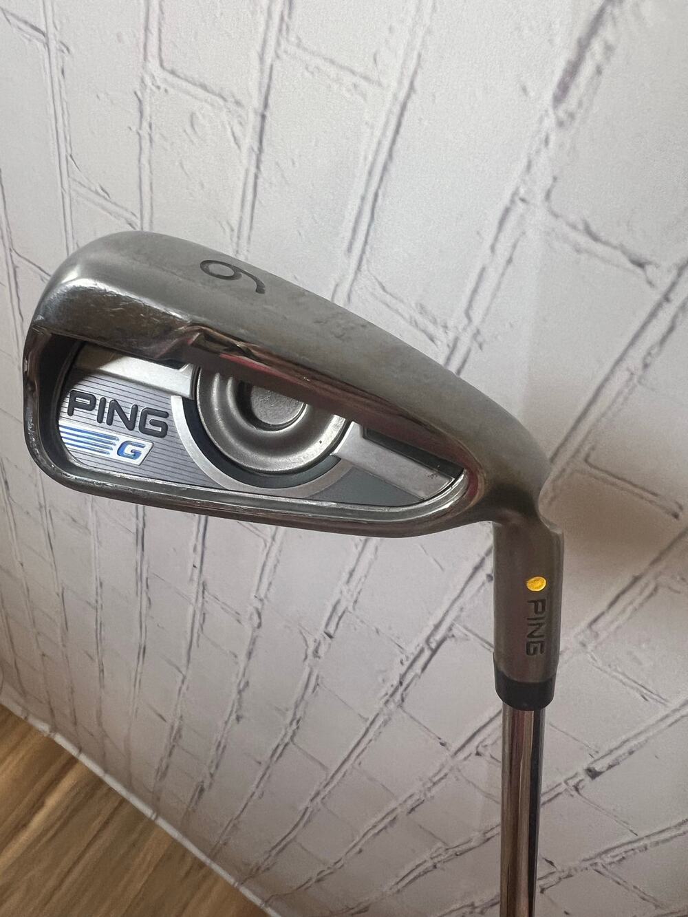 PING G 6 Iron Yellow Dot RH Steel Shaft Golf Club 2016